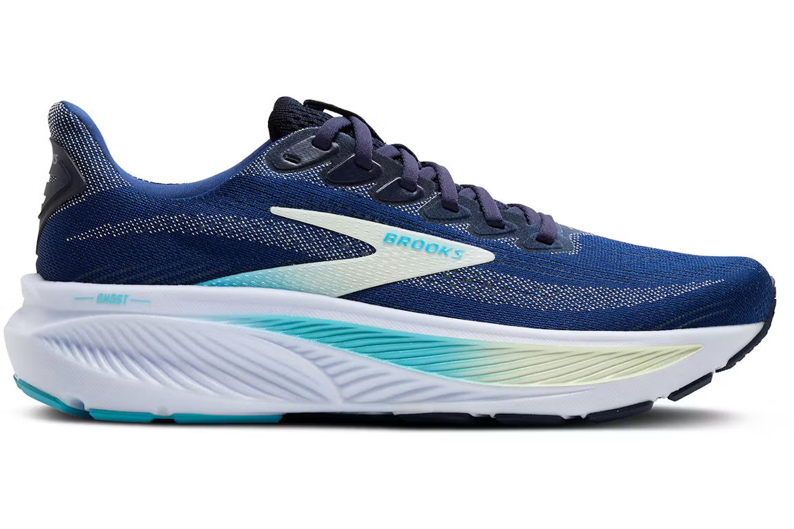 Brooks Ghost 17 Navy Green Turquoise (Women's)
