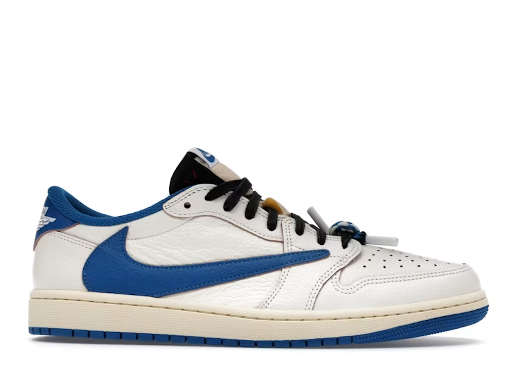 Jordan 1 Retro Low OG SP Fragment x Travis Scott Sail Military Blue