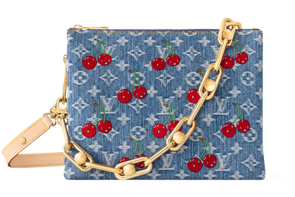 Louis Vuitton x Takashi Murakami Cherry Coussin Denim Monogram