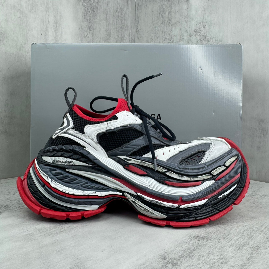 Balenciaga Platform Reduced Sneakers Black/Red/Silver