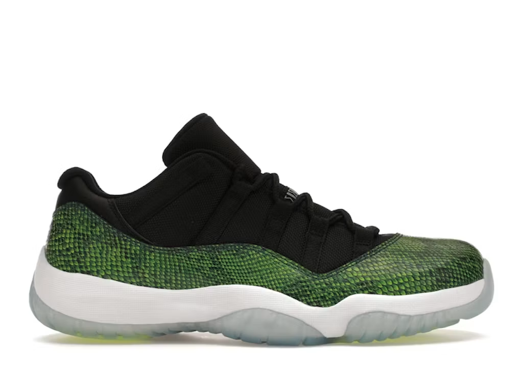 Jordan 11 Retro Low Green Snakeskin